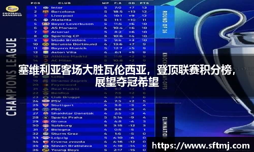 塞维利亚客场大胜瓦伦西亚，登顶联赛积分榜，展望夺冠希望