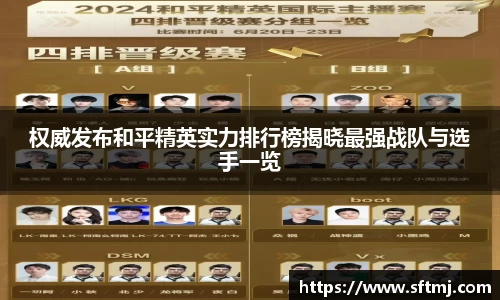 权威发布和平精英实力排行榜揭晓最强战队与选手一览