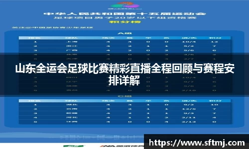 山东全运会足球比赛精彩直播全程回顾与赛程安排详解